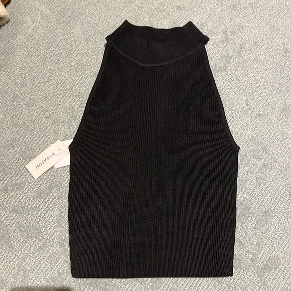 Black High Neck Tank Top - Picture 1 of 1
